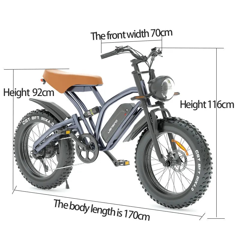 JANSNO X50 ELECTRIC BIKE - ScootiBoo